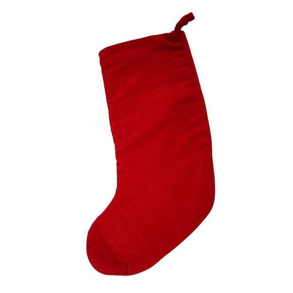 Vintage 90’s Christmas Needlepoint Saint Nicholas Santa Claus Stocking Red - Picture 3 of 3